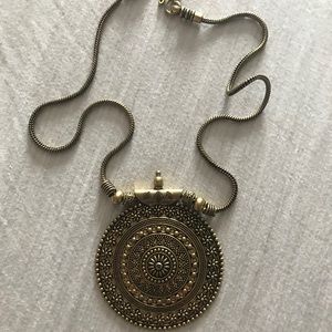 Indian Antique Engraved Chakra Necklace